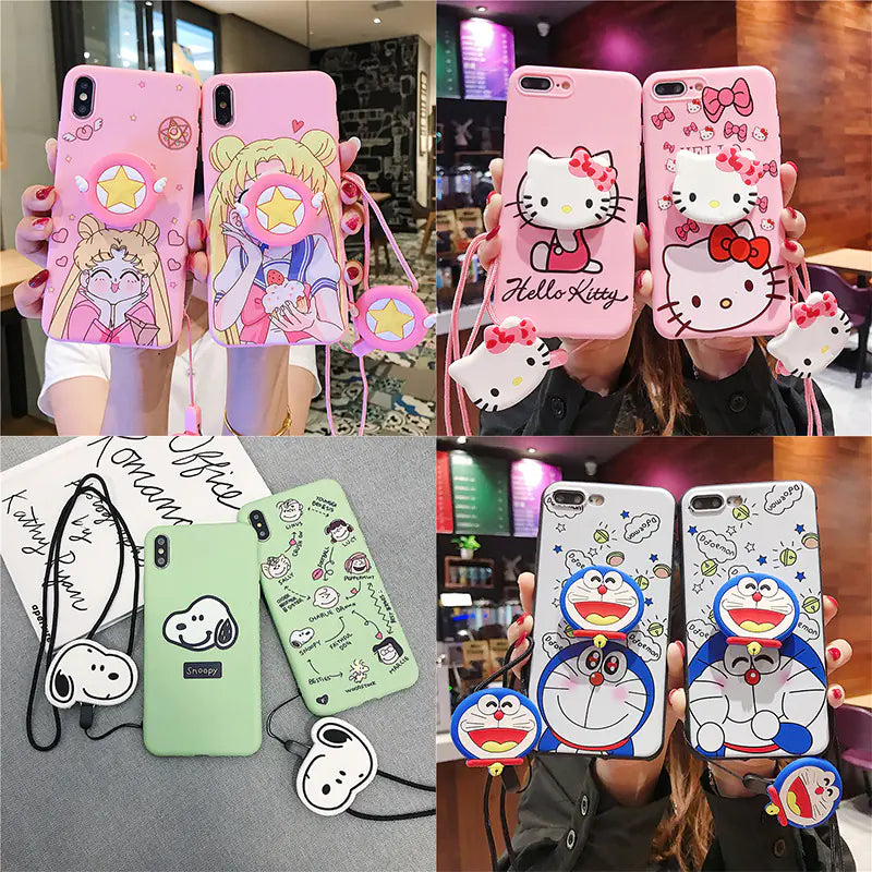 Snoopy Charm Phone Case with Stand