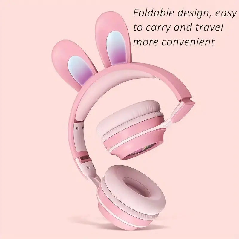 Bunny Beat Wireless Kids' Headphones with RGB