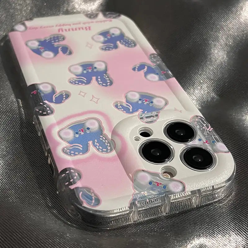 Laser Bunny Gradient iPhone Case