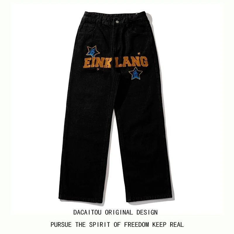 Urban Retro Wide-Leg Men's Jeans