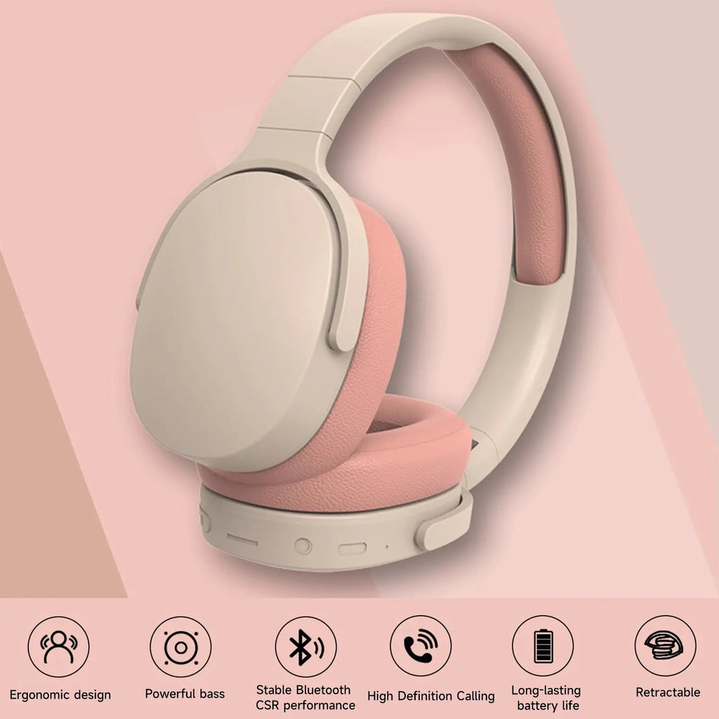 Compact Bluetooth 5.1 Noise-Canceling Headphones