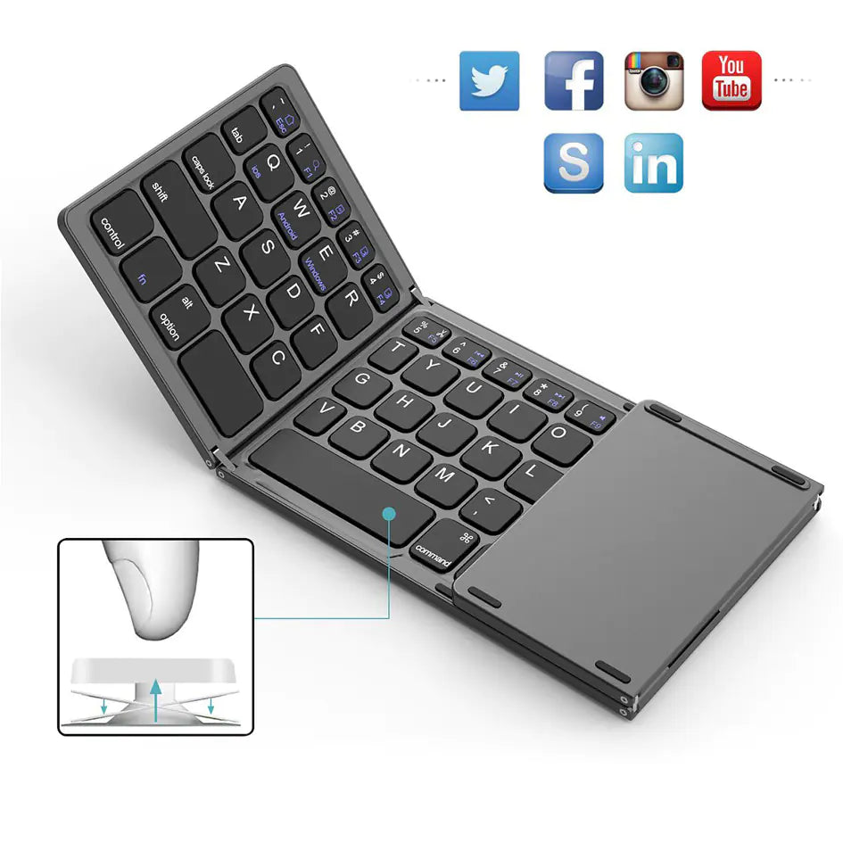 PocketFold Wireless Bluetooth Keyboard BO33