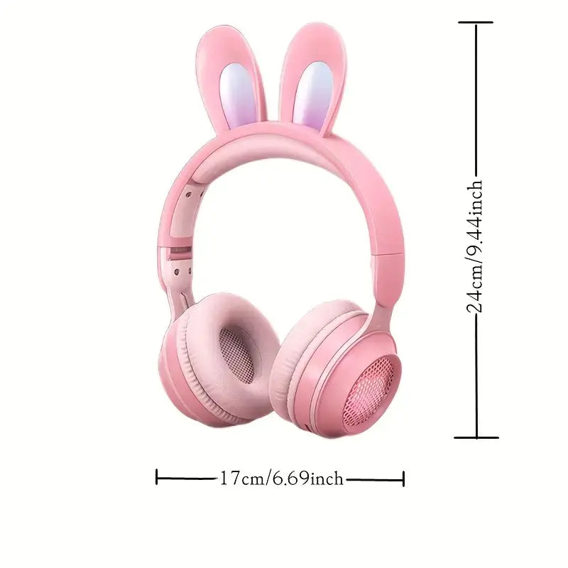 Bunny Beat Wireless Kids' Headphones with RGB