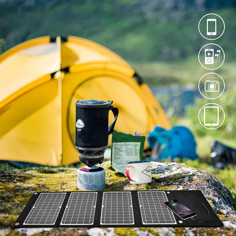 30W Foldable Solar Charger for Outdoor Explorers