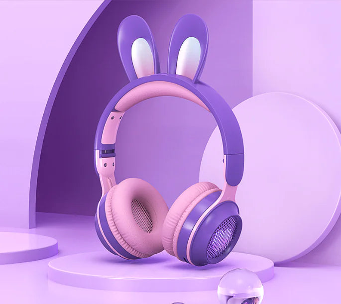 Bunny Beat Wireless Kids' Headphones with RGB