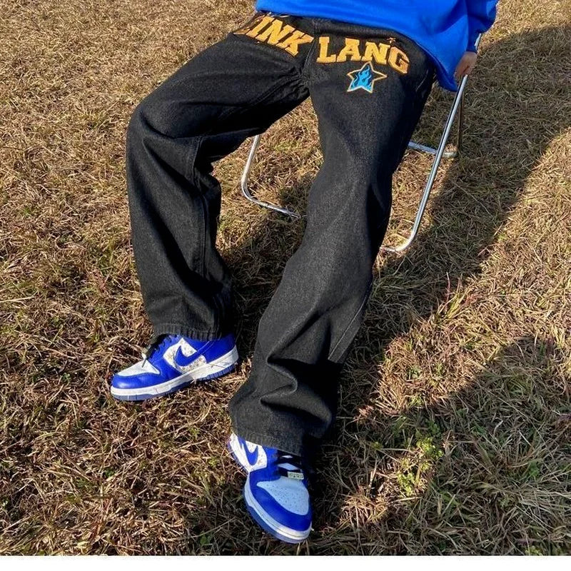 Urban Retro Wide-Leg Men's Jeans