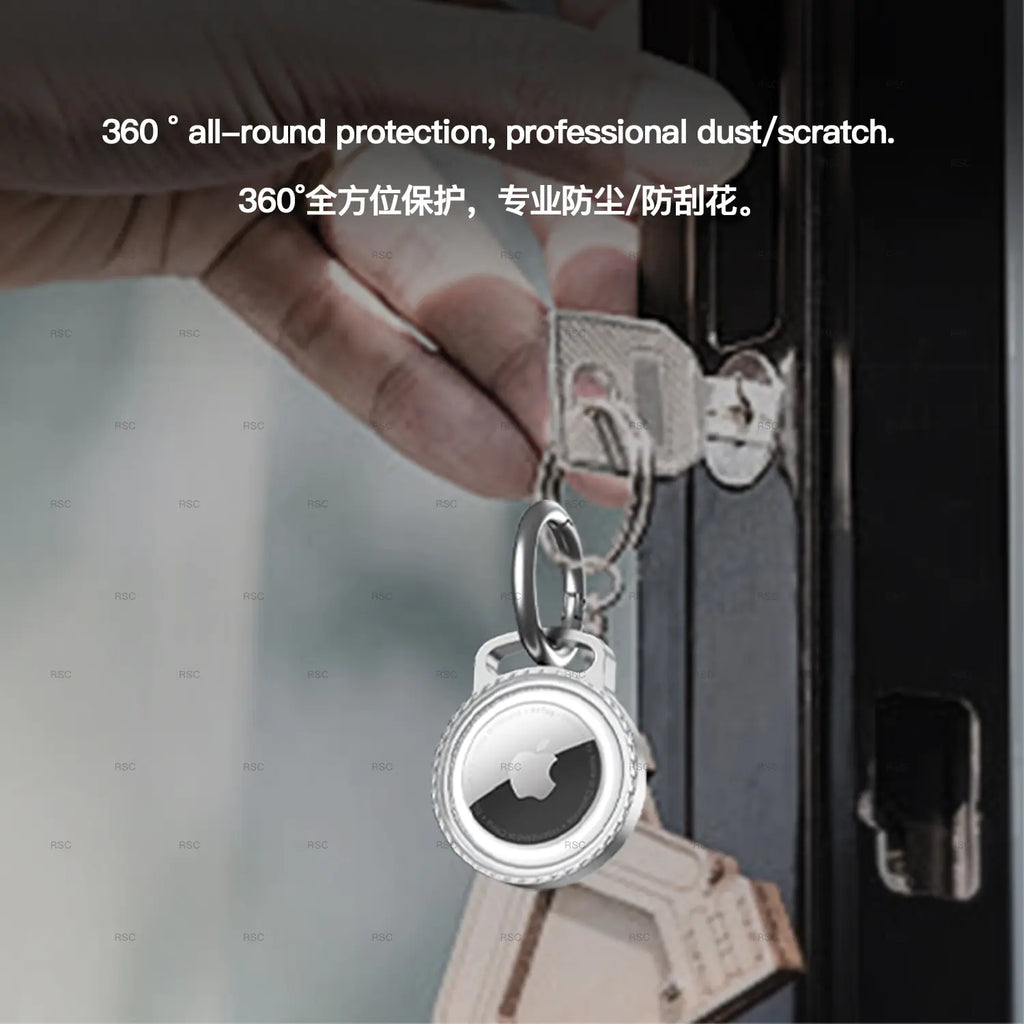 AirTag Alloy Secure Case & Waterproof Keychain
