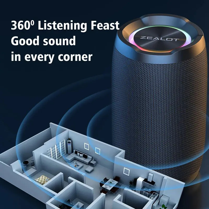 Zealot S49 20W 360° Bluetooth Sound Hub