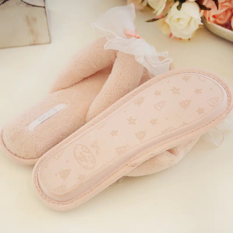 Elegant Bow Slide Sandals