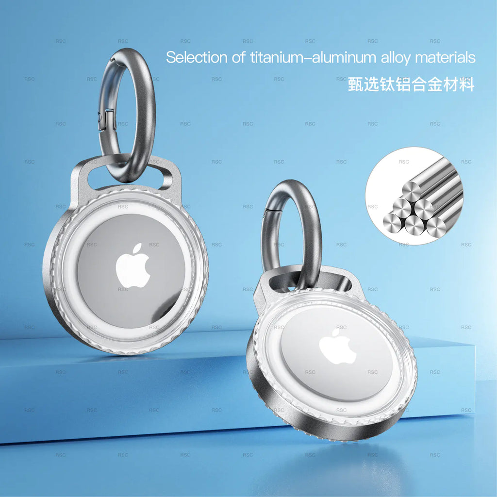 AirTag Alloy Secure Case & Waterproof Keychain