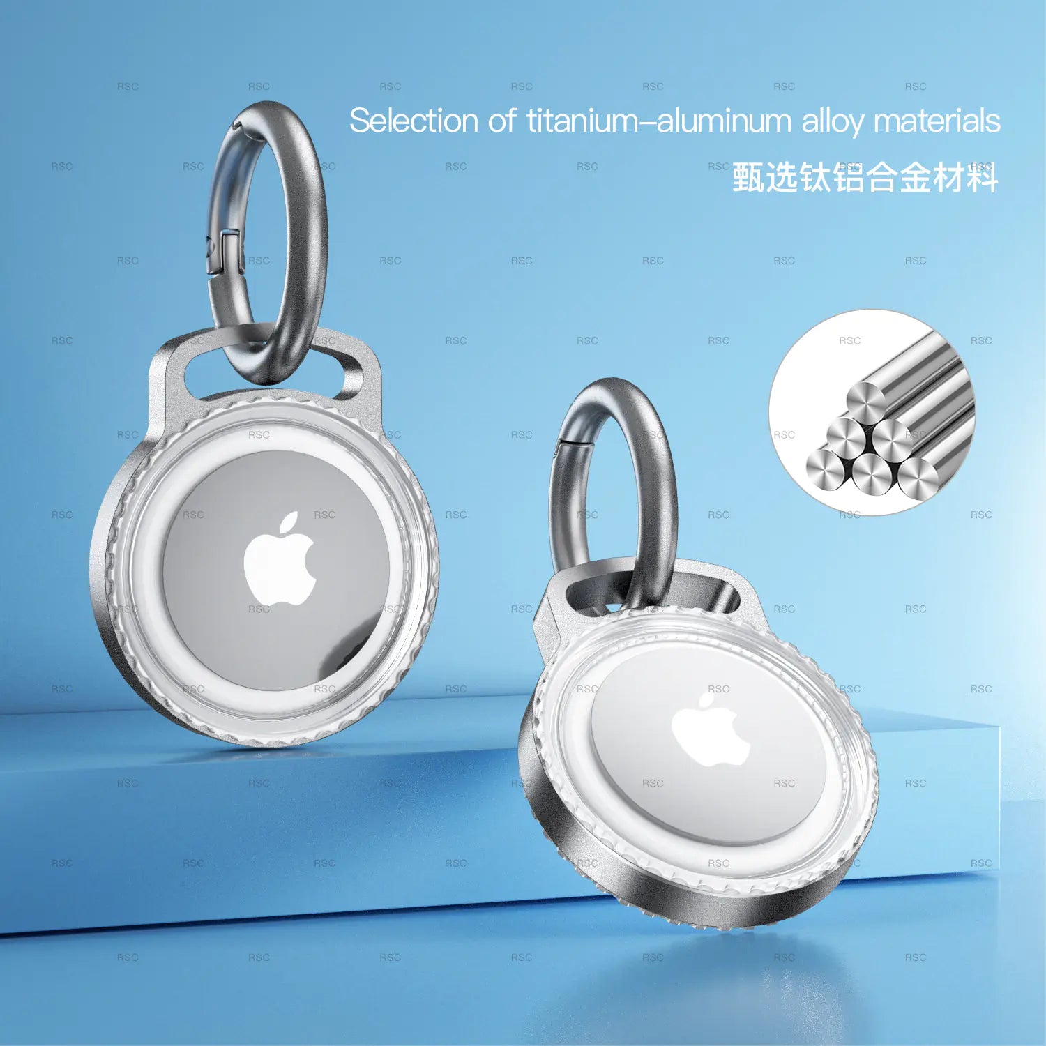 AirTag Alloy Secure Case & Waterproof Keychain