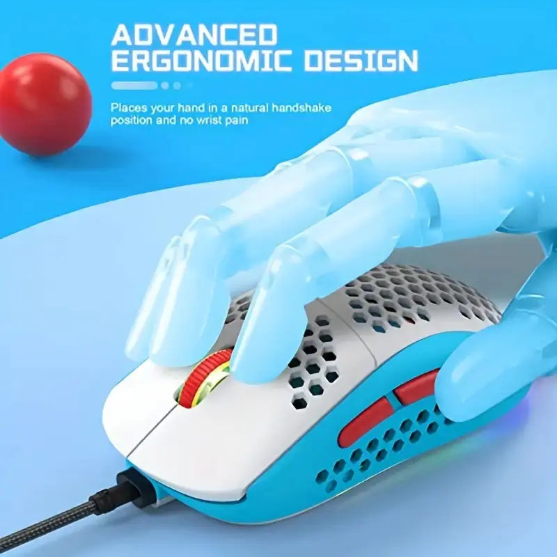 M8 Honeycomb LightUp Gaming Mouse