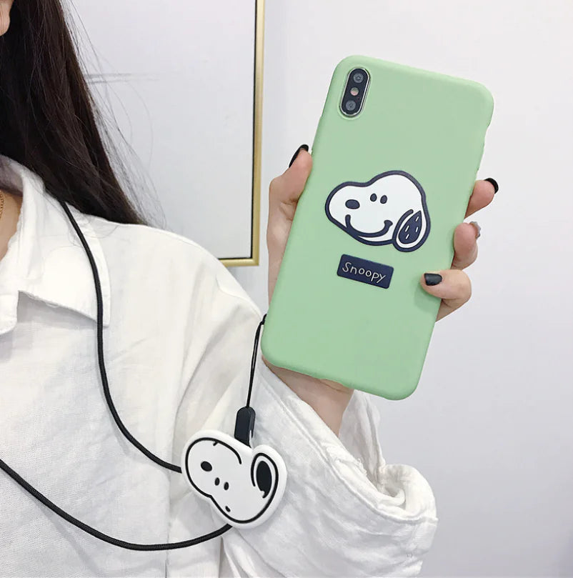 Snoopy Charm Phone Case with Stand