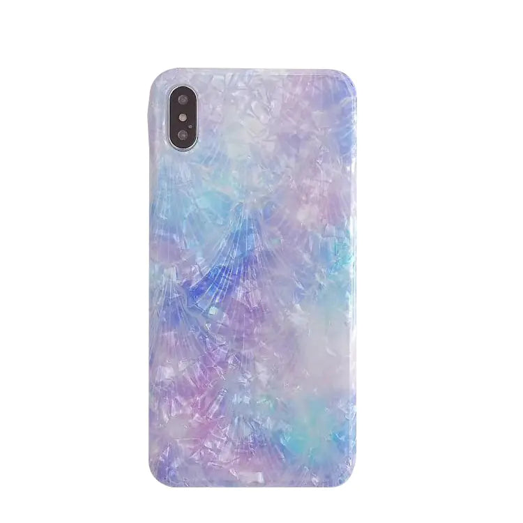 Purple Shiny Shell Case for iPhone Xs/6s/7/8/11 Pro