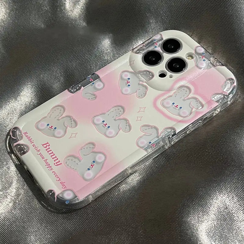 Laser Bunny Gradient iPhone Case