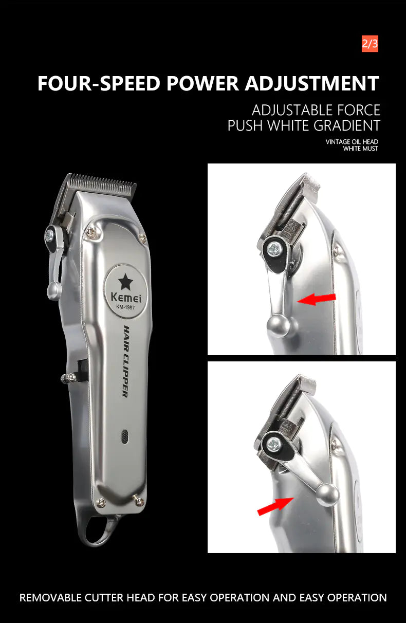 Kemei Men's Precision Electric Hair Trimmer