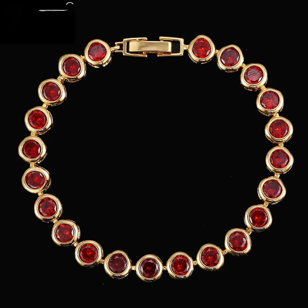 Elegant Zircon Heart Bracelet