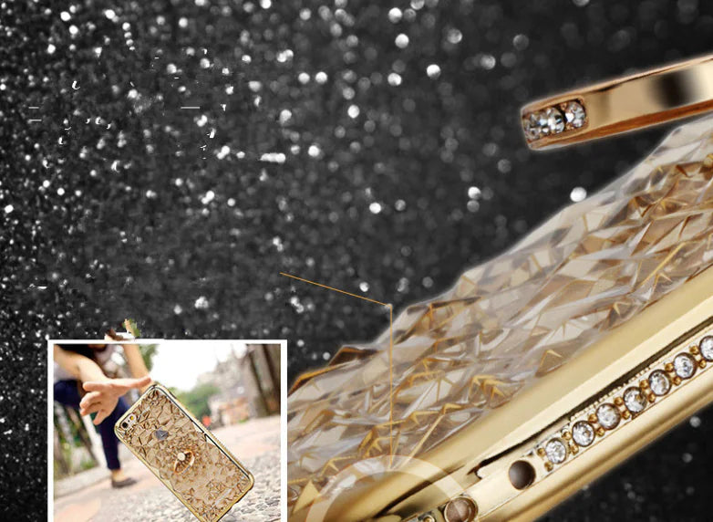 Electroplated Diamond Grip iPhone Cover