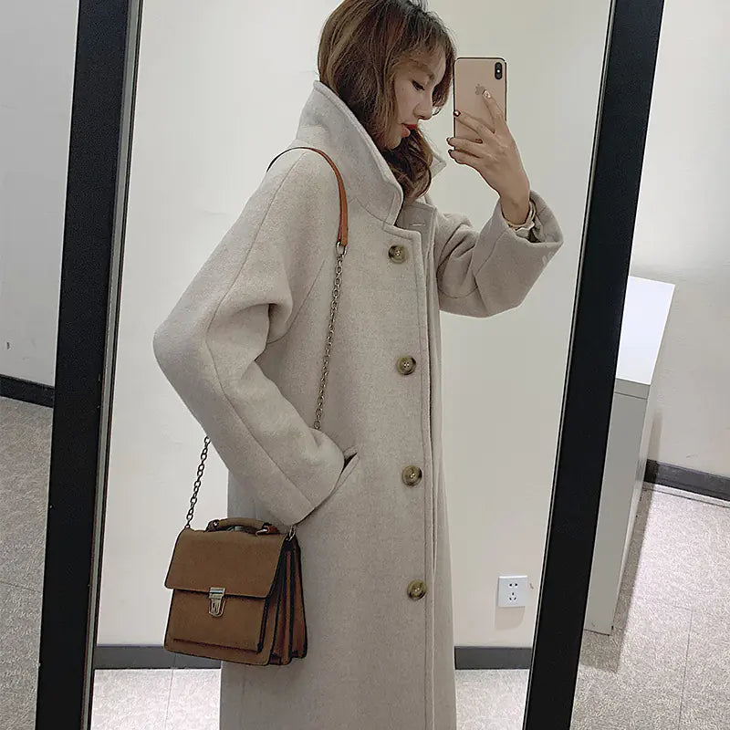 Modern Women's Polyester Coat