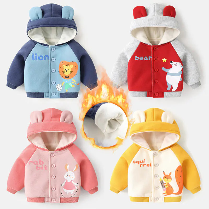 Infant Winter Fleece Hoodie for Boys and Girls