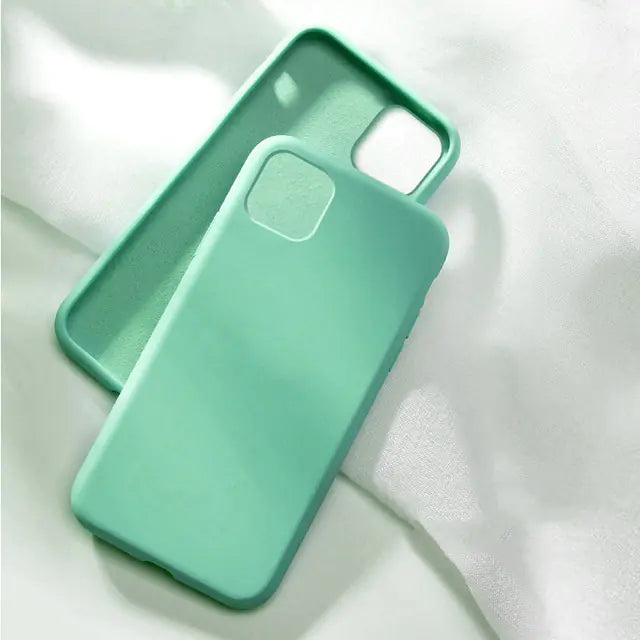 Silicone Full-Cover Phone Case for Apple