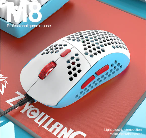 M8 Honeycomb LightUp Gaming Mouse