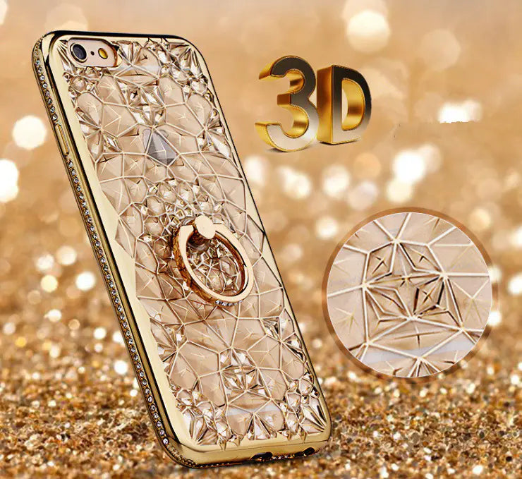 Electroplated Diamond Grip iPhone Cover
