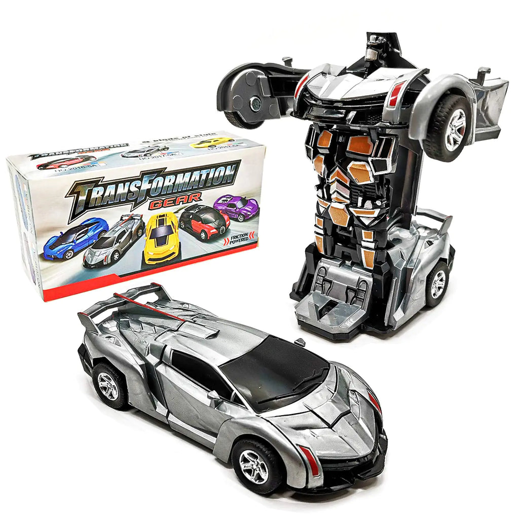 Boys' 2-6 Transforming Truck Toy with Friction Power