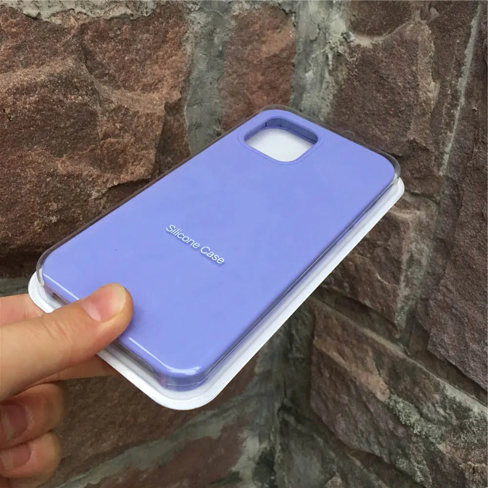 Silicone Full-Cover Phone Case for Apple