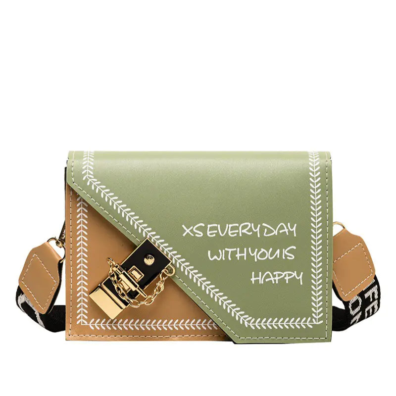 Chic Compact Messenger Bag with Chain