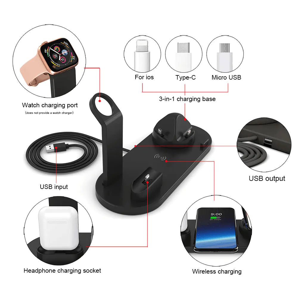 15W Multi-Device Wireless Charger