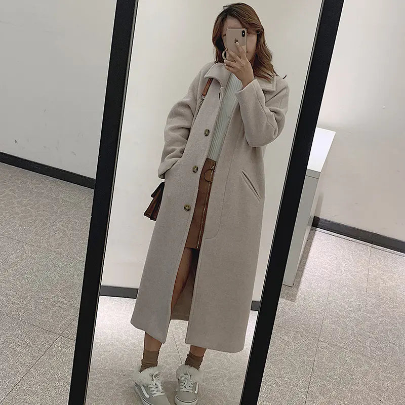 Modern Women's Polyester Coat