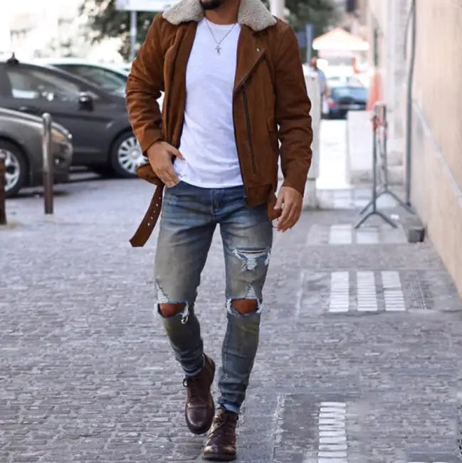 Chic British Pencil Pants for Men - Hot Pick