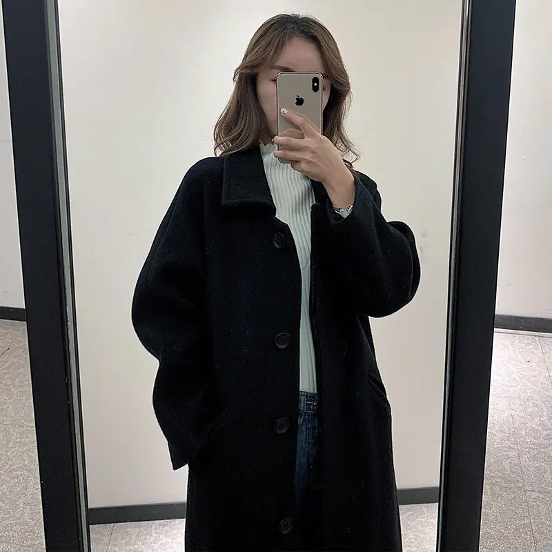 Modern Women's Polyester Coat