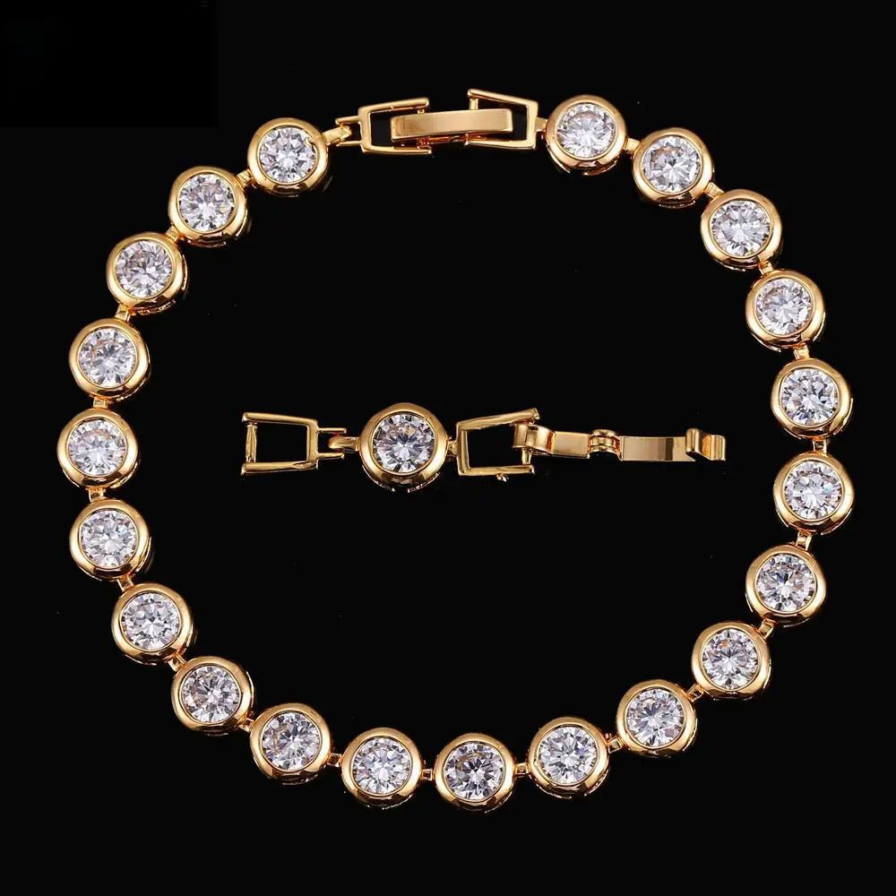 Elegant Zircon Heart Bracelet