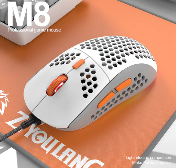 M8 Honeycomb LightUp Gaming Mouse