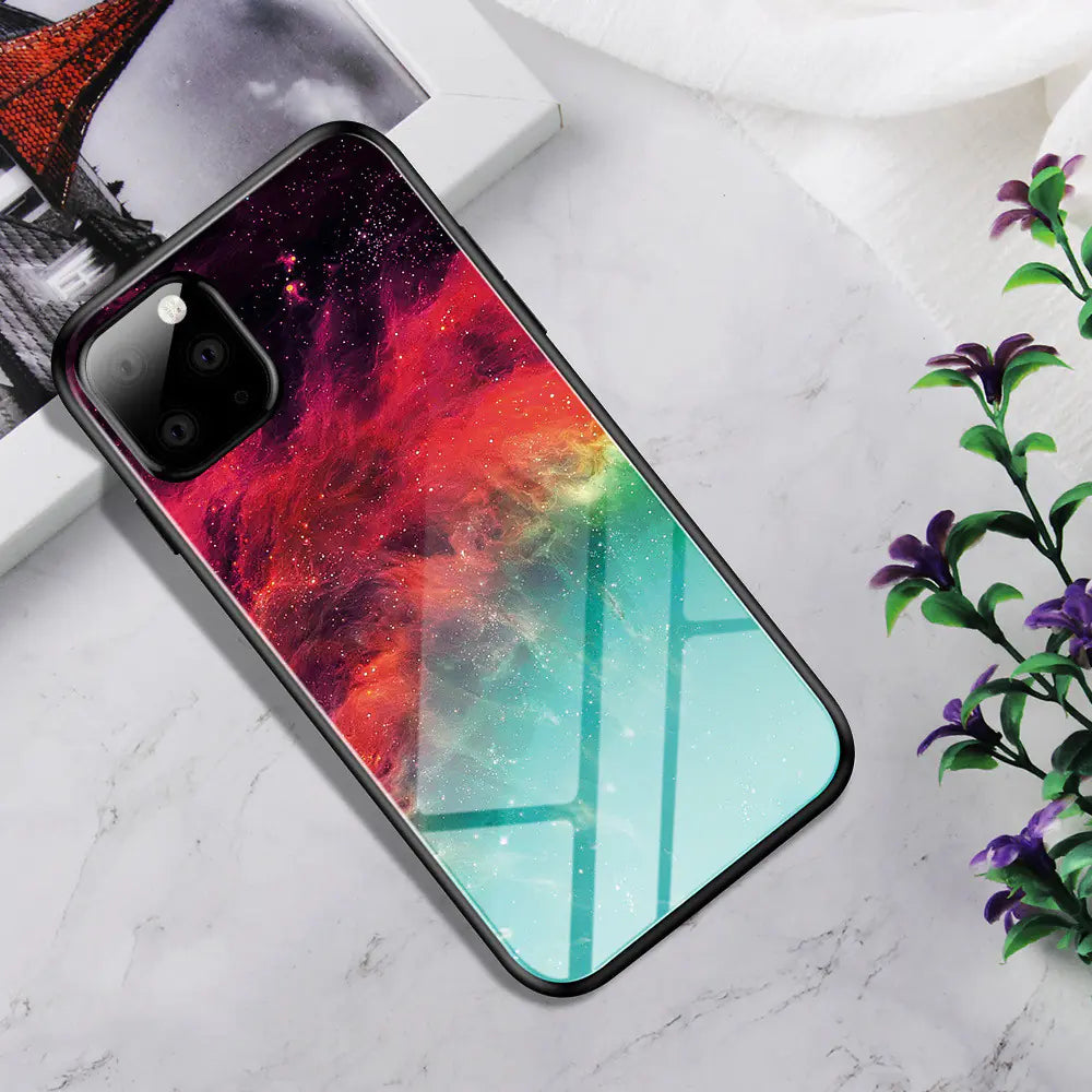 Sleek Gradient Glass Case for iPhone