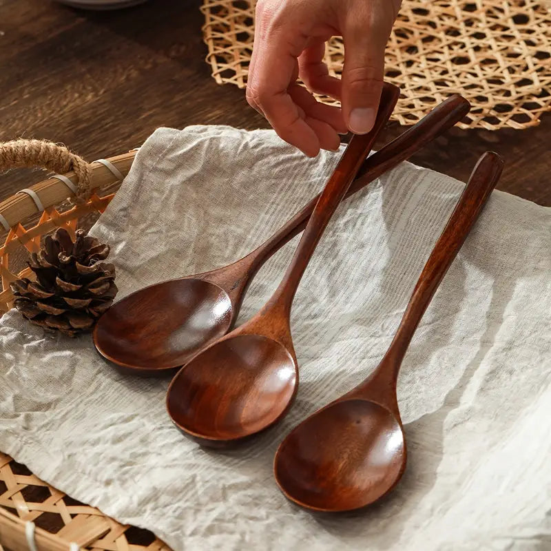 Chic Nanmu Wood Kitchen Spoon