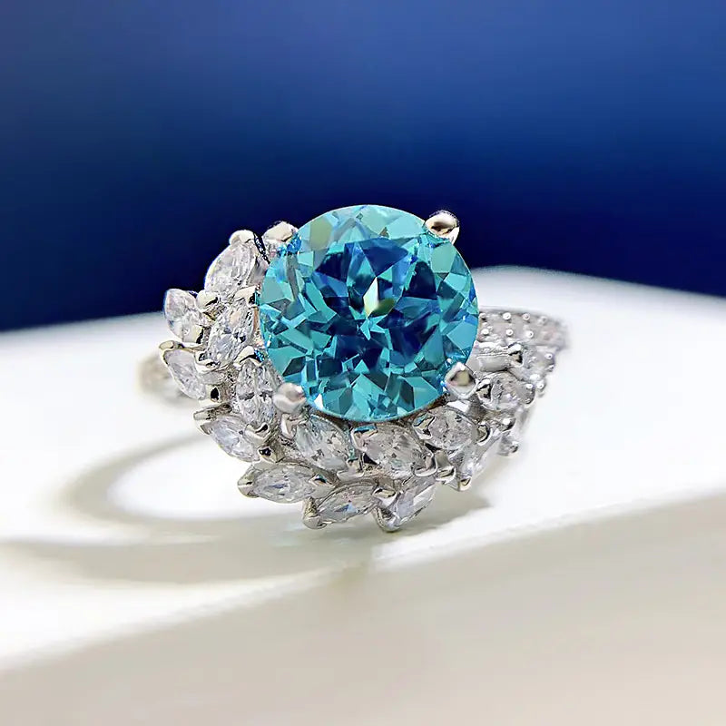 S925 Silver Rhinestone Elegance Ring