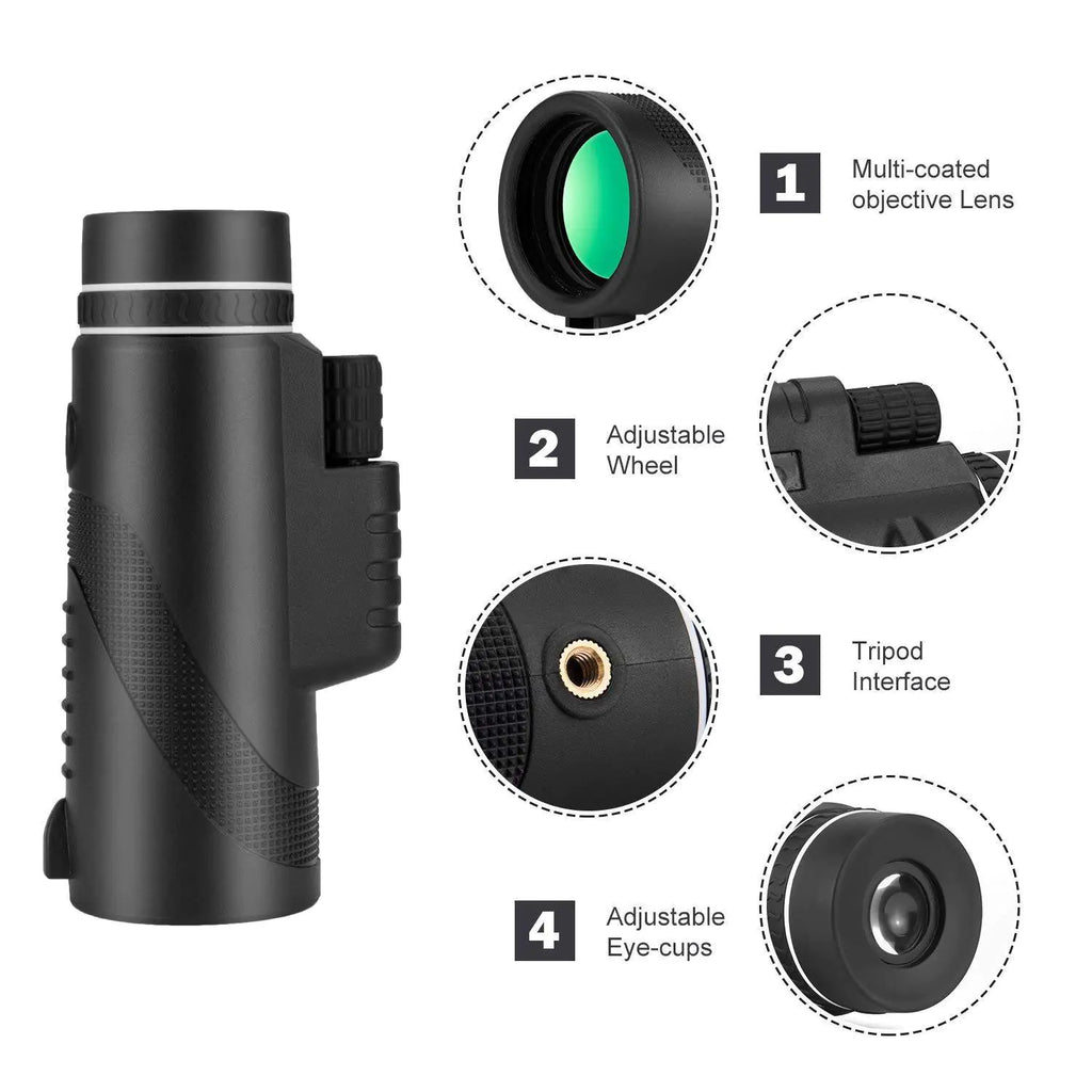 HD Zoom Telescope with Smartphone Adapter