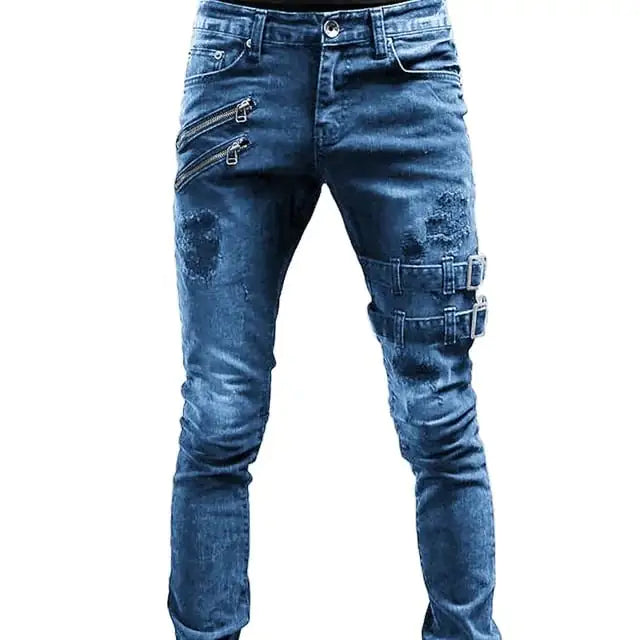 FlexiFit Denim Straight-Cut Pants