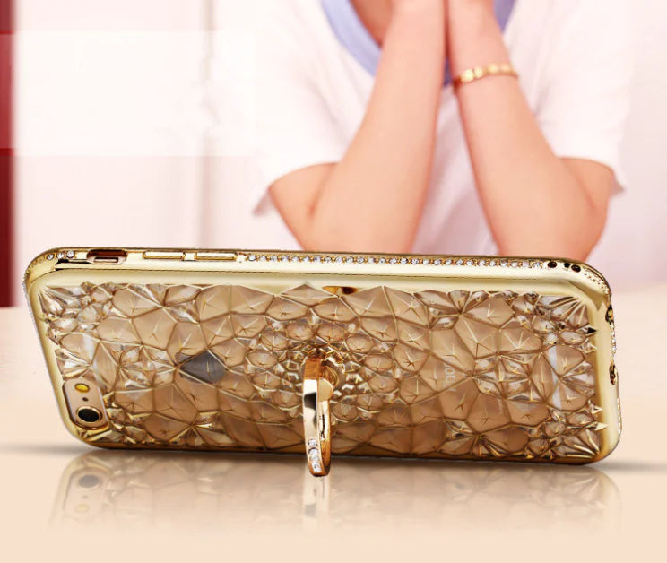 Electroplated Diamond Grip iPhone Cover