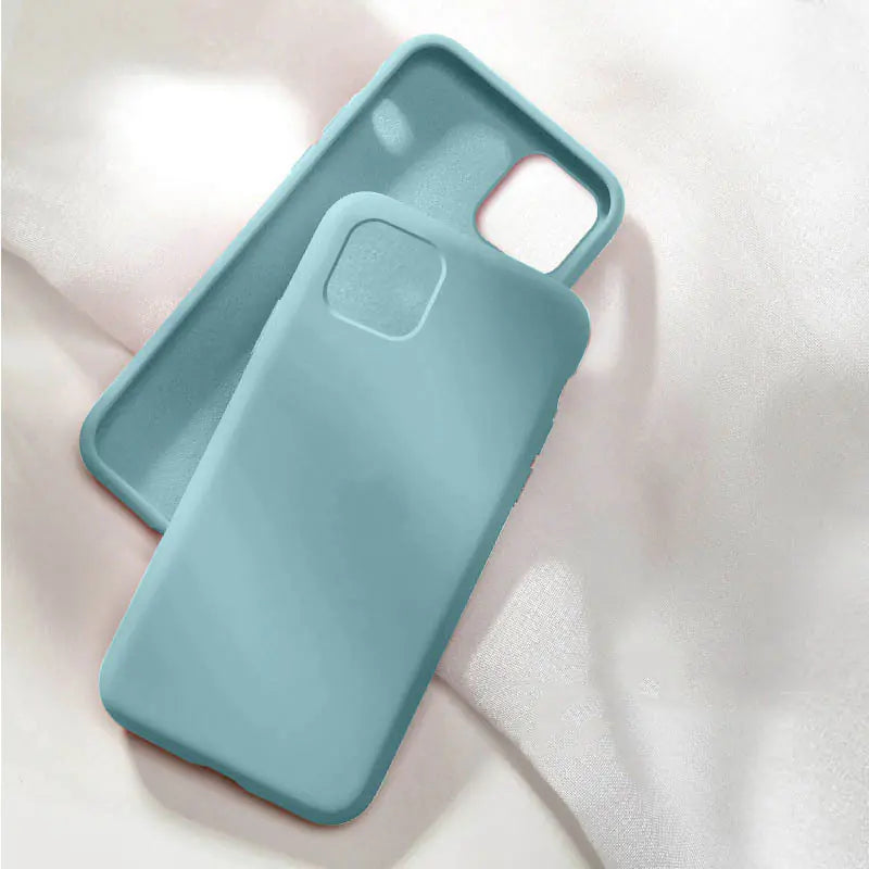 Silicone Full-Cover Phone Case for Apple