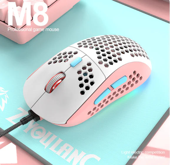 M8 Honeycomb LightUp Gaming Mouse