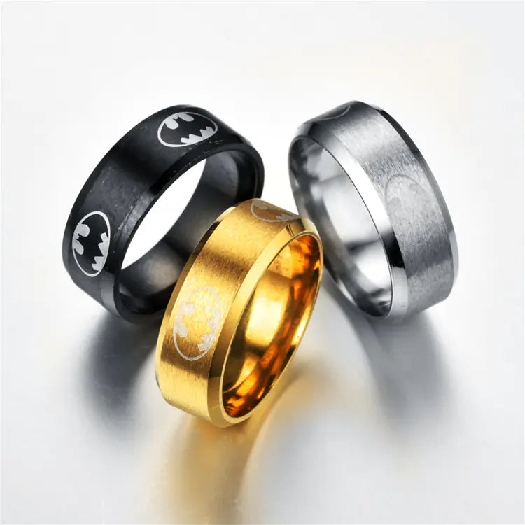 Tricolor Batman Alloy Ring