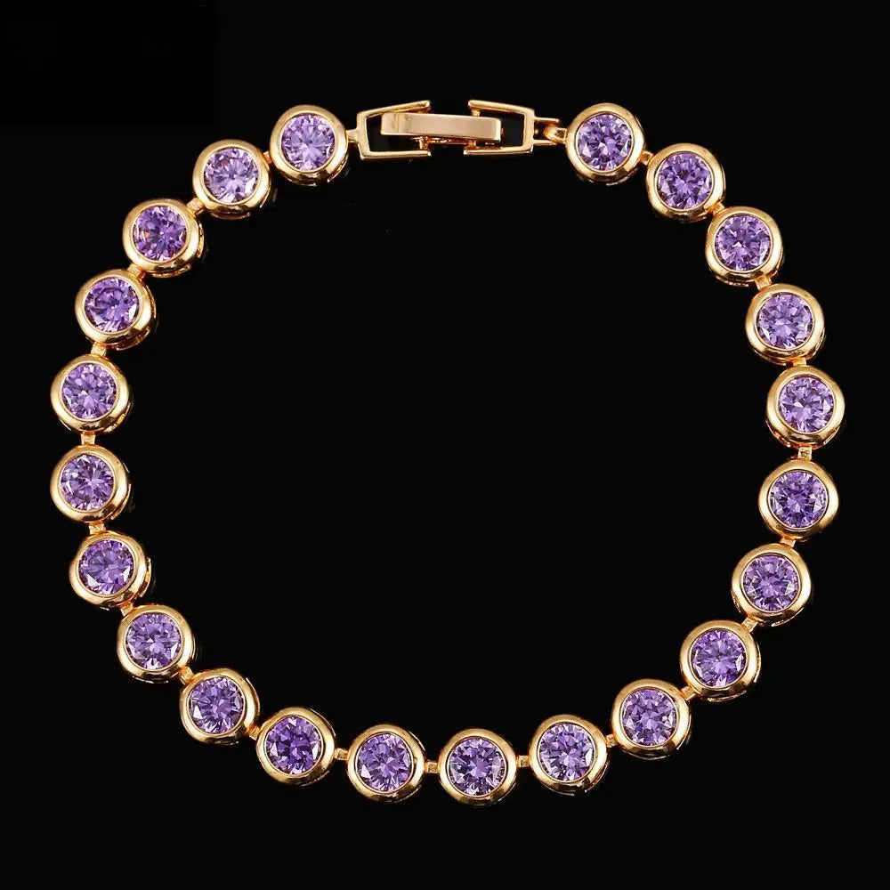 Elegant Zircon Heart Bracelet