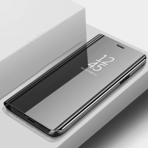 Stylish Leather Case with Built-in Mirror