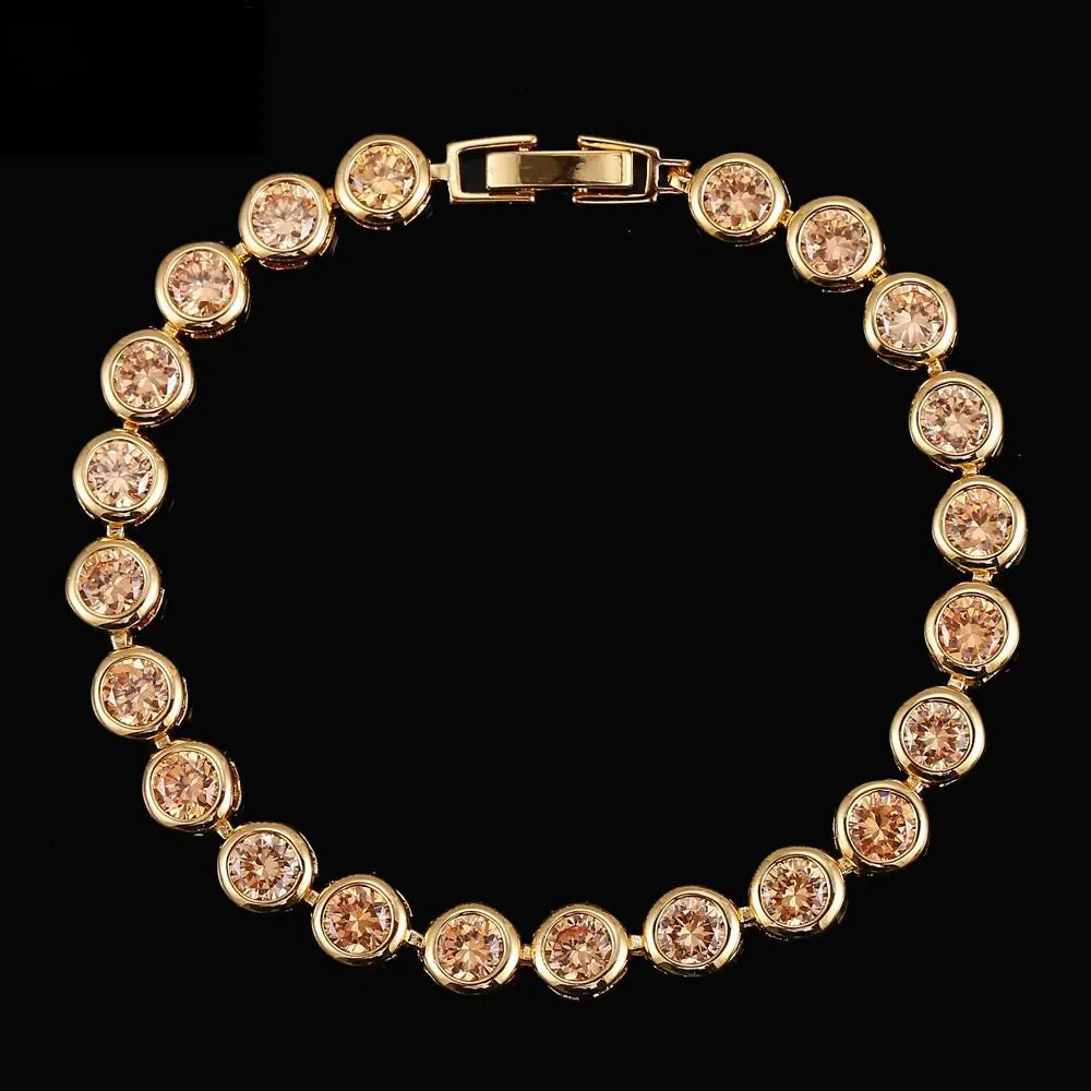 Elegant Zircon Heart Bracelet