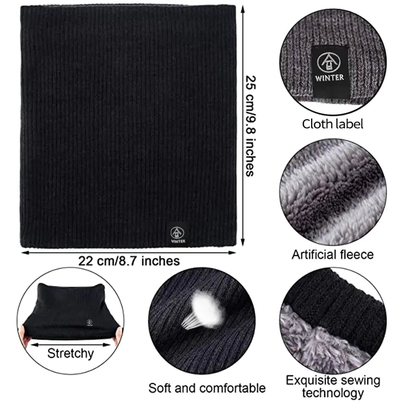 Cozy Knit Wool Scarf