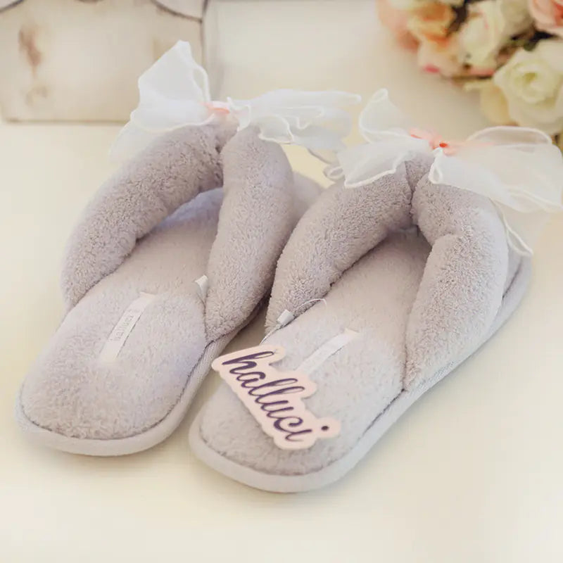 Elegant Bow Slide Sandals